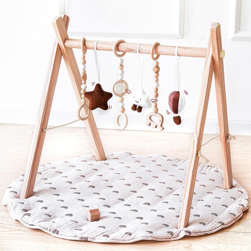 Wooden baby play gym - play, with